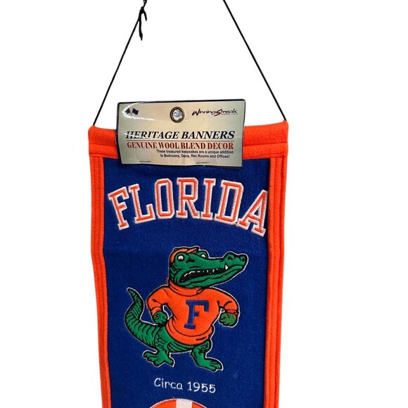 Florida Gators NCAA Winning Streak Embroidered Heritage Pennant! - Picture 2 of 6
